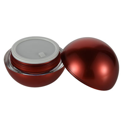 Un buon prezzo. Vasetto cosmetico in PMMA a forma di sfera con tappo a vite da 15g 30g 50g per lozione viso in linea