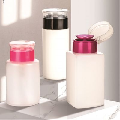 Un buon prezzo. 100-200ml Dispensatore di pompe per la pulizia delle unghie Bottiglia colore personalizzato per la cura personale in linea