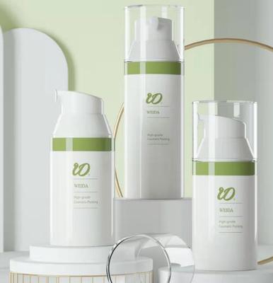 Prezzo buono Bottiglia di pompa senza aria PETG da 30 ml a 50 ml per imballaggi cosmetici in linea